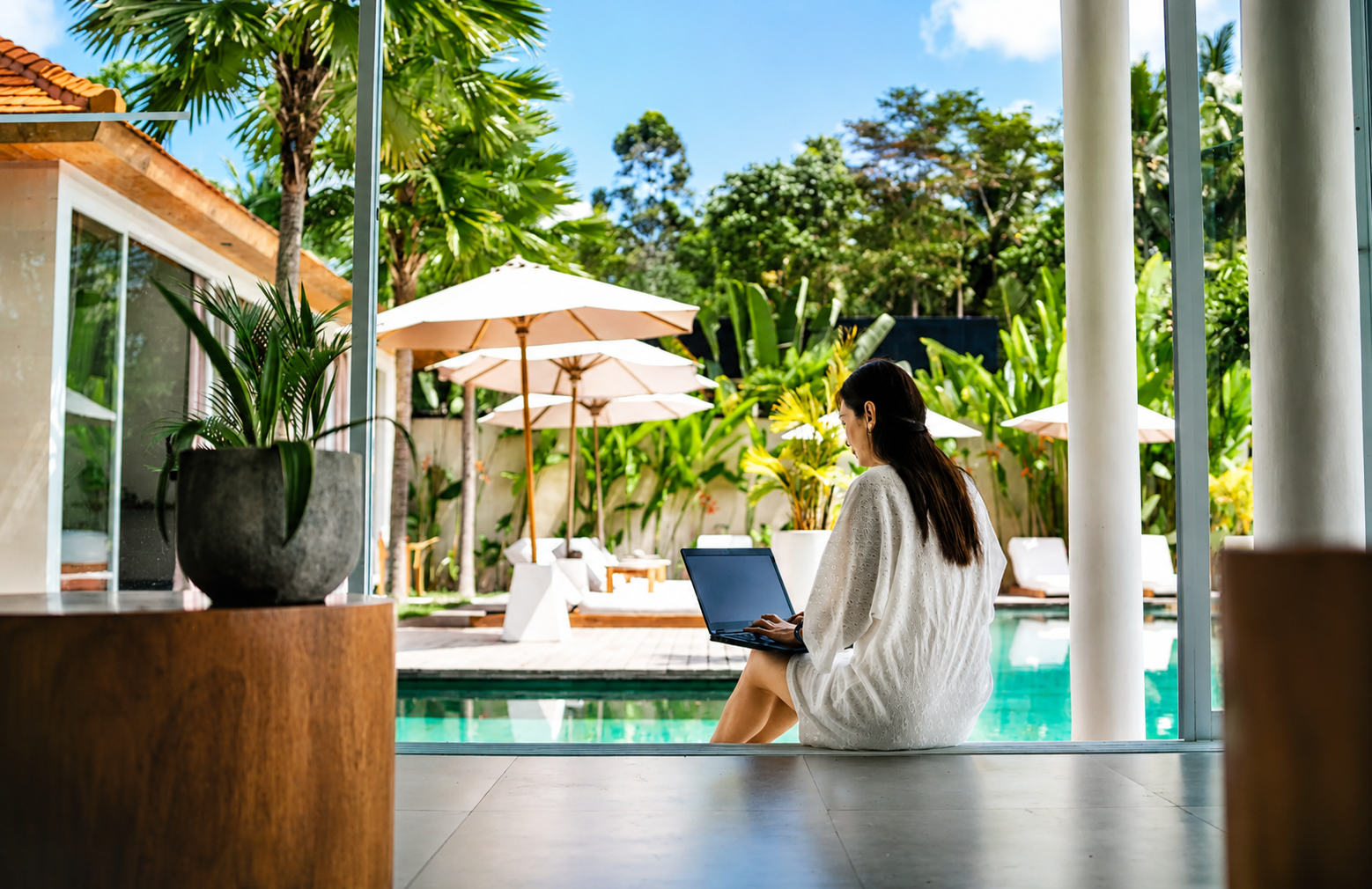 Kerja remote dari Bali